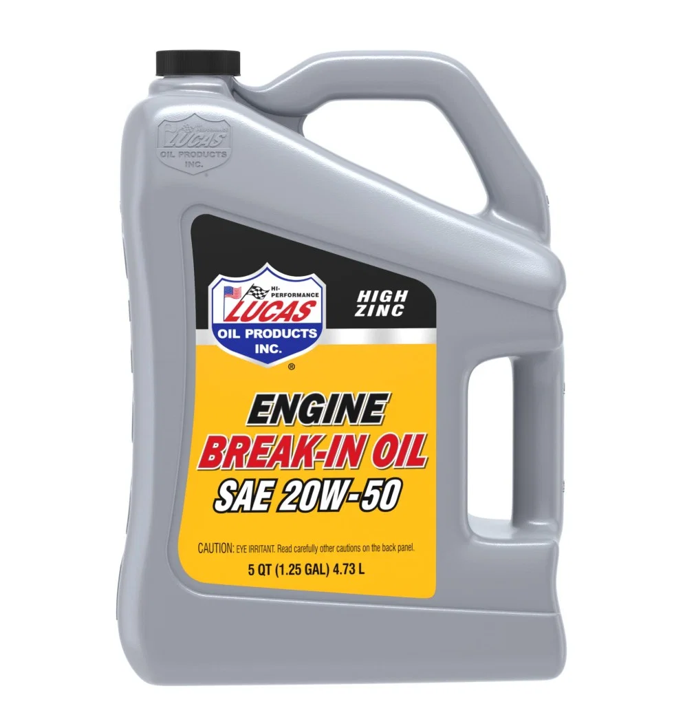 10636 – LUCAS OIL Break-In Oil, SAE 20W-50 5 Quart Jug Single